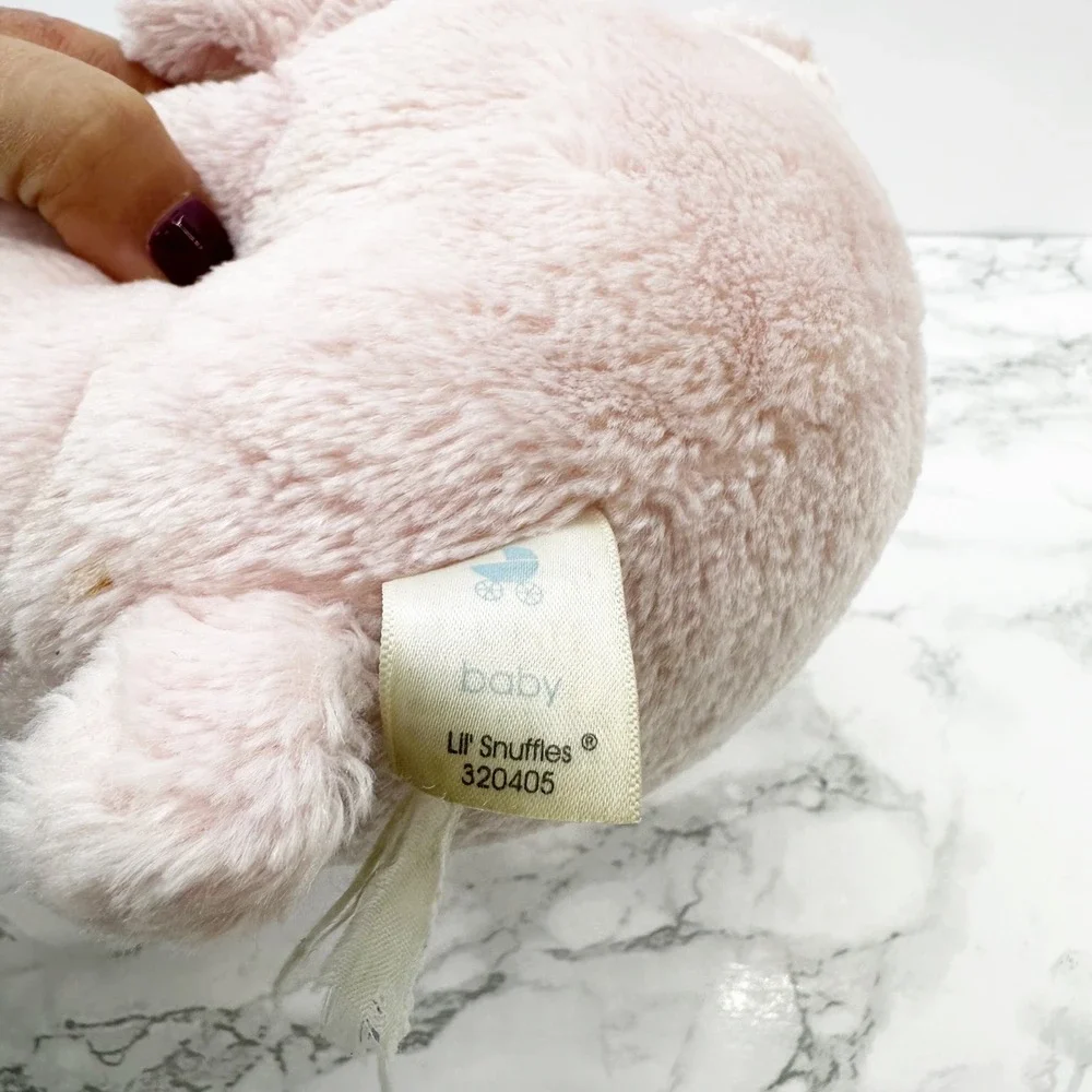 Baby Gund Lil Snuffles Plush Light Pink Teddy‎ Bear 9